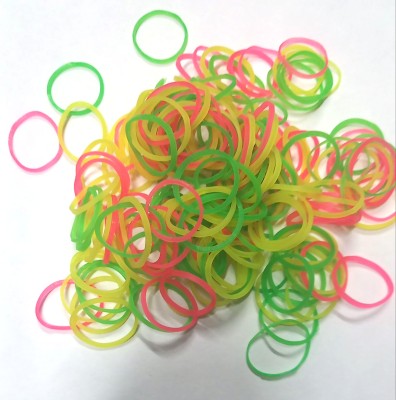 KRASHTIC High Quality Rubber For Multipurpose Set of 50g Neon Multicolor Rubber Band(Pack of 1)