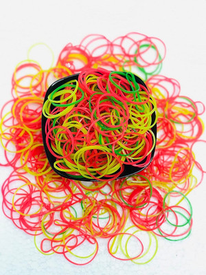 KRUM Krum Multicolor Rubber Band for Home and Kitchen Use 3-inch(Pack of 1Kg) Offices/Home/Kitchen Use Rubber Band(Pack of 1)