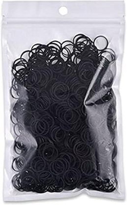 NIVO Flexi Black - 500 Pcs - 1/2 Inch Diameter Standard, Office Use, Stationary, Kitchen Rubber Band(Pack of 1)