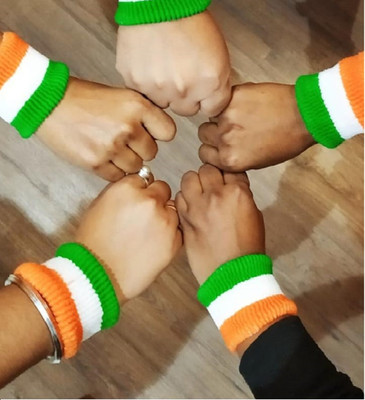 RP Bazaar Tricolor Rubber band for Indenpendence Day/Republic Day Rubber Band(Pack of 5)