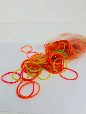 PRASAD Nylon Rubber Band 2 inch 1Kg Multi Color Rubber Band High-Elasticity Nylon rubber band used by multy Times Rubber Band(Pack of 1)