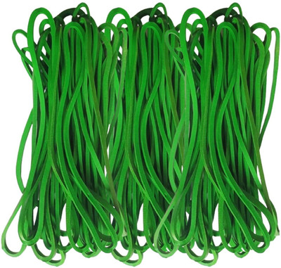 IMPRINT 7.5 INCH X 1/8 INCH(19 CM X 3MM) large Thick Green rubber bands Home and kitchen Rubber band Rubber Band(Pack of 80)