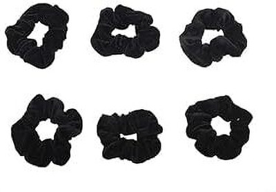 PADMAVATHI ENTERPRISES Cotton Velvet Hair Bands Rubber Band(Pack of 12)