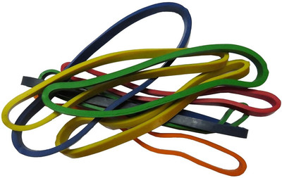 IMPRINT Extra Large Rubberband, 8 Inch Diameter and 8 MM Thick, Pack of 25, muti Colours Rubberband Rubber Band(Pack of 1)