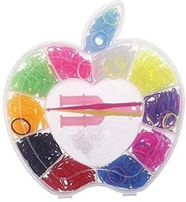 KRAFTMASTERS Fruit Shape DIY Loom Band Kit with Colorful Rubber Bands Fruit Shape DIY Loom Band Kit Rubber Band(Pack of 1)
