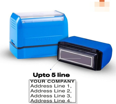 WiDigiSeva ReInk Self ink(52*33, Red/Blue)