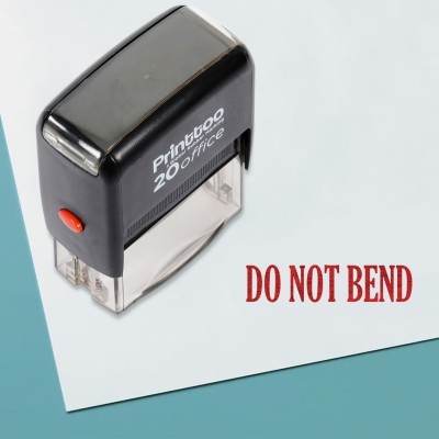 Printtoo Office Stationary Stamp DO NOT Bend Self Inking Rubber Stamp Self-inking Stamp(Medium, Red)