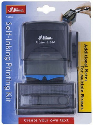 SHINY S-884 Self Inking Stamp(Small, Blue)