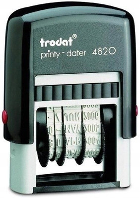 Trodat 4820 Date Stamp Pri Ink(4mm, Black)