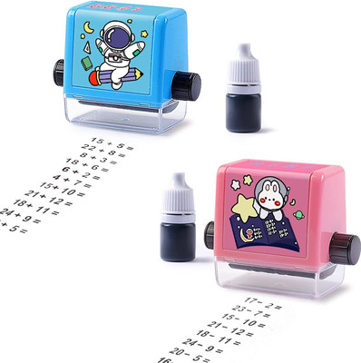 swabs Addition and Subtraction Teaching Stamps for Kids, Math Practice -Pack of 2 stamp(medium, black)