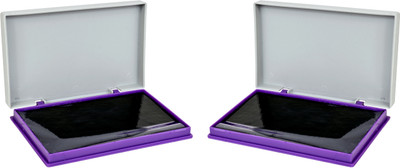 HADII Violet Ink Stamp pad (Pack of 2) Stamp pad(Medium, Violet)