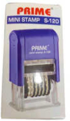 Sgt Prime Self ink number stamp 6 digit Rectangle(25x4mm, Blue)
