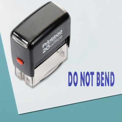 Printtoo Self Inking DO NOT Bend Rubber Stamp Office Stationary Stamp Self-inking Stamp(Medium, Blue)