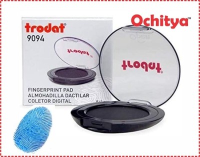 Ochitya Trodat Inkless Fingerprint Pad/Thumbprint Pad/Elegant Design (Set Of 1, Blue) THUMB PAD(40MM, BLUE)