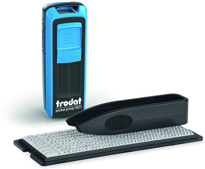 Trodat Self-Inking DIY Pocket Printy 9511 Typo Stamp(Medium, Black)