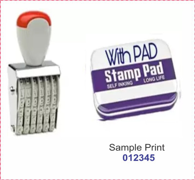 Ochitya STAMP NUMBER STAMP(35MM, BLUE)