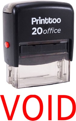 Printtoo Rubber Stamp Office Stationary Void Self Inking Stamp Self-inking Stamp(Medium, Red)