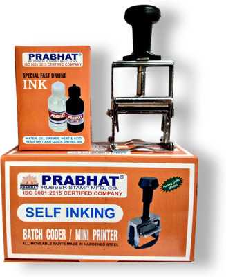Prabhat Label Stamping Machine (BATCH No. DATE MRP EXP. Printing) Manual(18x10x9, No)