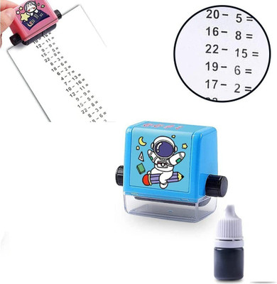 SEASPIRIT Roller Design Digital Teaching Stamp,Math Stamps Math Stamps(MEDIUM, BLACK)