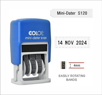 shree ganesh trading Colop Mini Dater S120 Rectangle(4 mm, Blue)