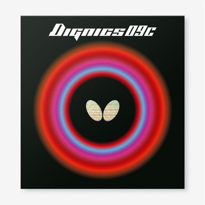 By Spinhub Butterfly Dignics 09C High Tension Spin Control, ITTF Approved, 2.1 mm Table Tennis Rubber(Red)