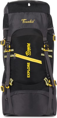 Trunkit Travel bag for men tourist bag backpack for hiking trekking camping Rucksack  - 65 L(Black)