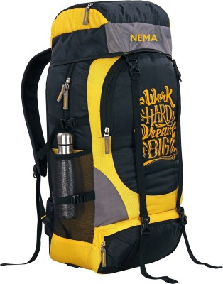 Nema UNISEX Water Proof Rucksack/Hiking/Trekking/Camping Bag/Backpack for Camping Rucksack  - 70 L(Multicolor)