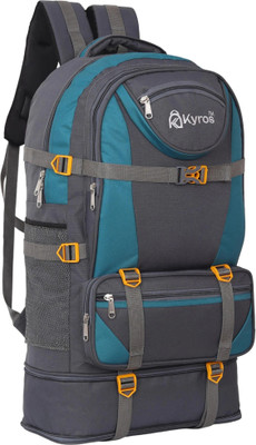Kyros Travel bag for men tourist backpack for hiking trekking camping Rucksack - 75 L(Black, Grey)