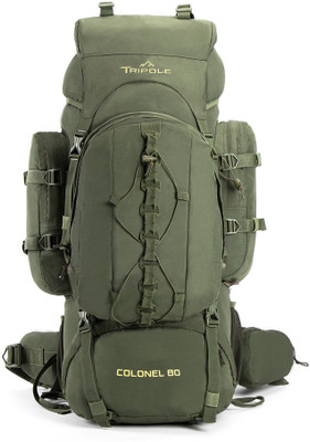 Tripole Colonel (With Detachable Day Pack) Rucksack  - 80 L(Green)