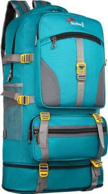 Skyberg 60 Litres Curve Water Resistant Rucksack For Hiking Trekking And Travel - Unisex Rucksack  - 60 L(Green)