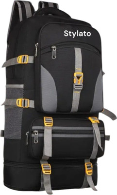 Kyros Expandable Travel Outdoor Sport Camping Hiking Trekking Bag Rucksack-85 L(Blue) Rucksack  - 85 L(Black)