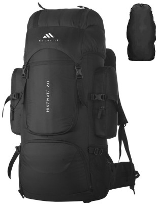 MOUNTILE Travel Backpack with Rain Cover, Shoe Compartment -Hiking Rucksack-MTL02 Rucksack  - 60 L(Black)