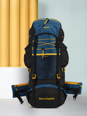 IMPULSE Travel bag for men tourist backpack for hiking trekking camping Rucksack  - 75 L(Blue)