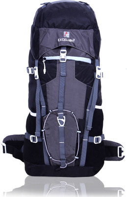 BAGWINGS New 55ltrWATERPROOF TREKKING BAG HIKKING BACKPACK FOR TRAVEL & OUTDOOR/Rucksack Rucksack  - 55 L(Black, Grey)