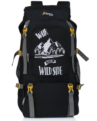 PERFECT STAR Travel bag trekking bag mountaineering bag Rucksack Hiking Backpack -75 L (Black Rucksack  - 75 L(Black)