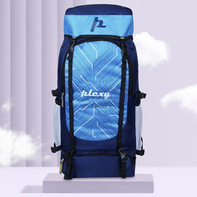 PLEXY TILTY STUUDED BAGPACK WITH SHOE COMPARTMENT 65 L Backpack(Blue)