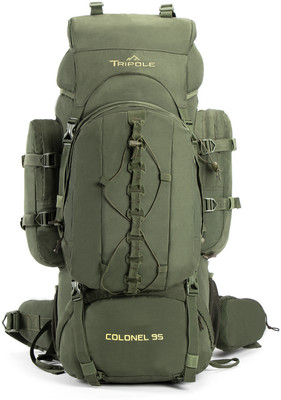 Tripole Colonel (With Detachable Day Pack) Rucksack  - 95 L(Green)