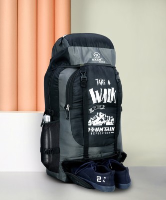 Axen Unisex Water Proof Mountain Rucksack Hiking/Trekking/Camping Bag/Backpack Rucksack  - 70 L(Grey)