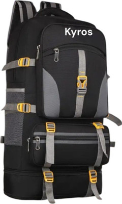 Kyros Expandable Travel Outdoor Sport Camping Hiking Trekking Bag Rucksack -70L(BLACK) Rucksack  - 70 L(Black)