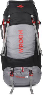 WROGN Trekking Bag For Hiking/Camping/Outdoor Sports with Rain Cover/Shoe Compartment Rucksack  - 65 L
