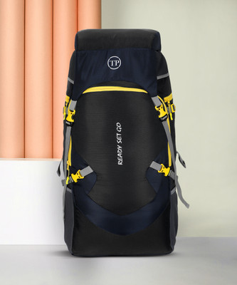 TRAVEL POINT Travel Bag For Waterproof Trekking Hiking Camping Outdoor Camps Luggage Bags Rucksack – 65 L  (Black, Blue) For Rs. 468 @ 88 %