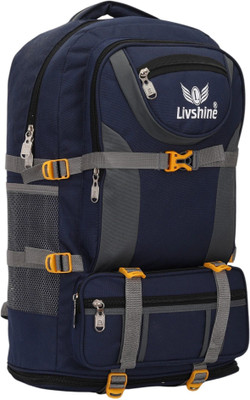 LivShine Rucksack For Hiking Trekking And Travel - Unisex Rucksack - 60 L (Blue) Rucksack  - 60 L(Blue)