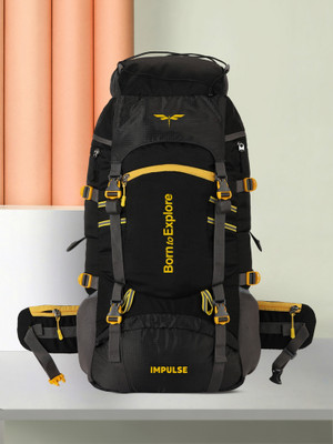 IMPULSE Travel bag for men tourist backpack for hiking trekking camping Rucksack  - 60 L(Black)