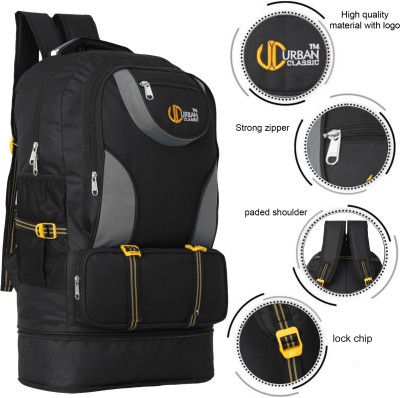 Urban Classic Travel bag for men backpackfor hiking trekking Rucksack - 70 L (Black,grey) Rucksack  - 70 L(Grey)