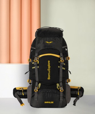 IMPULSE Travel bag for men tourist backpack for hiking trekking camping Rucksack  - 60 L(Black)