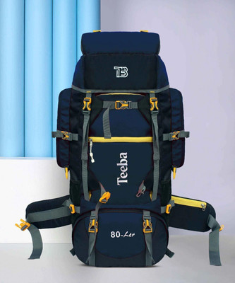 Zikki Waterproof Trekking Hiking Camping Outdoor Camp Luggage Bag Tour Travel Backpack Rucksack  - 80 L(Blue)