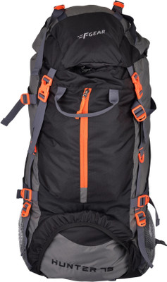 F Gear Hunter Bkgy Diamond Rucksack  - 75 L(Black, Grey)