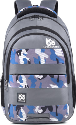 LOOKMUSTER Unisex laptop/college/school/travel backpack with Raincover 32 L Laptop Backpack(Grey)