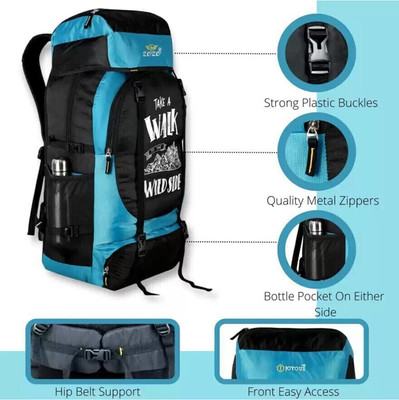 ZOZO ENTERPRISES 70L Hiking Trekking Mountaining Travel Backpack For Men And Women Rucksack  - 70 L(Blue)