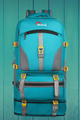 Skyberg 60 Litres Curve Water Resistant Rucksack For Hiking Trekking And Travel - Unisex Rucksack  - 60 L(Green)